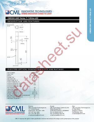 CMD204UWC datasheet  